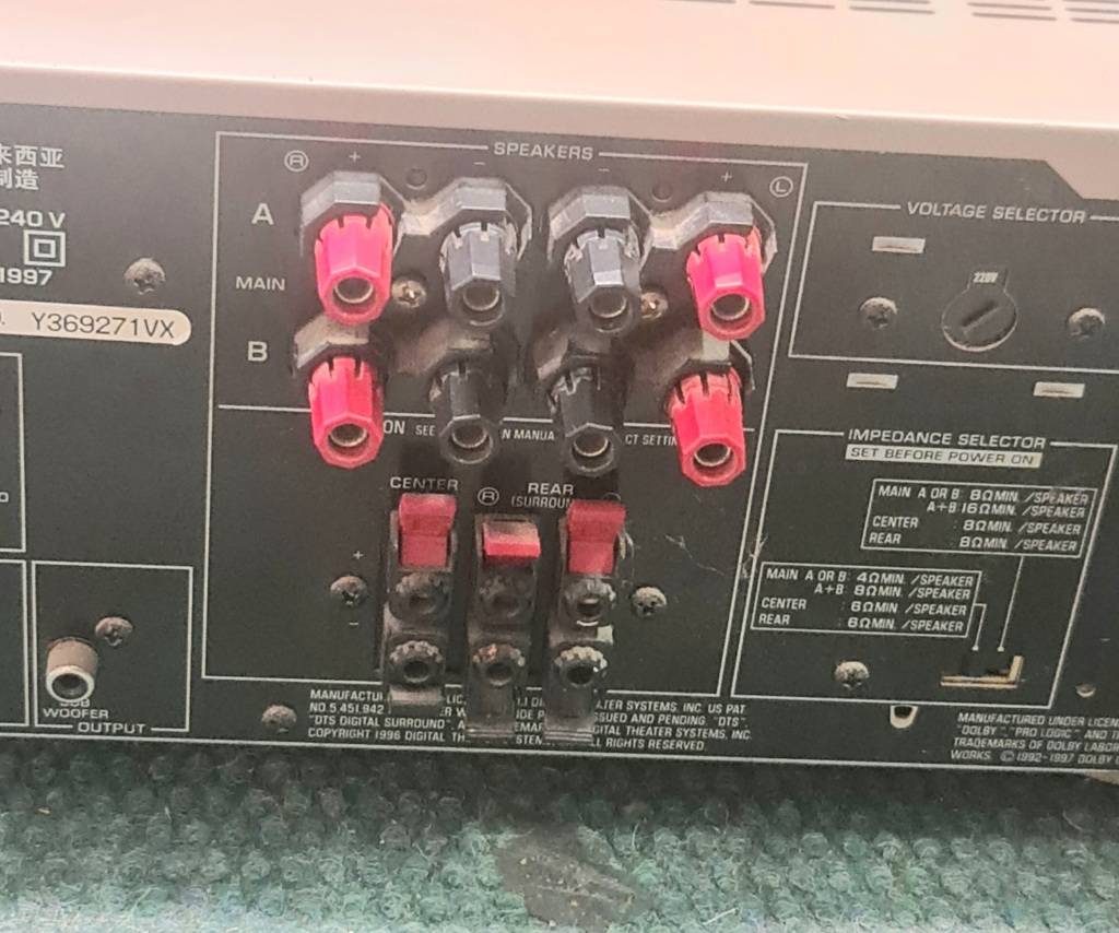 Amplifiers & Processors Yamaha RXV520 A/v Reciever Powerewd Amp for